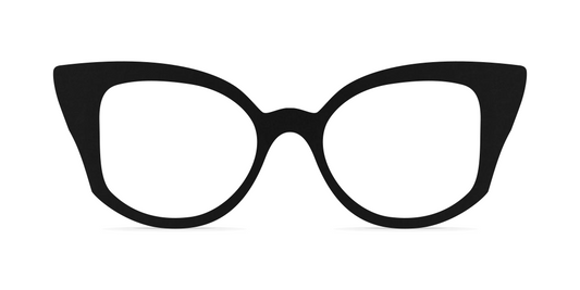 Nina Mûr Diana eyeglasses in Black — handcrafted Madrid birch wood frame