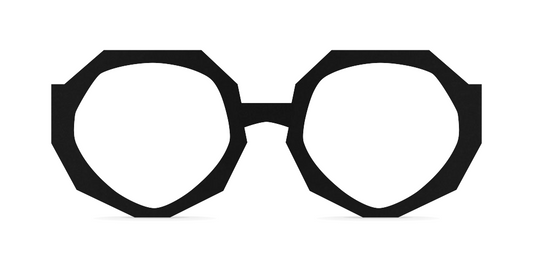 Nina Mûr Bux eyeglasses in Black — handcrafted Madrid birch wood frame