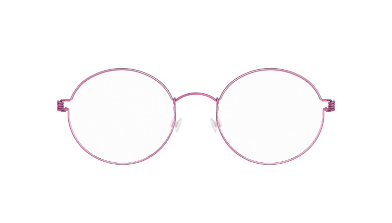 LINDBERG Air Titanium Rim Dakota — matte Rose rim with Rose temples — titanium eyeglasses — front view — official product render
