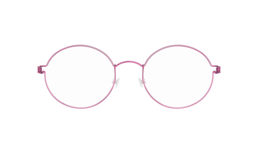 LINDBERG Air Titanium Rim Dakota — matte Rose rim with Rose temples — titanium eyeglasses — front view — official product render