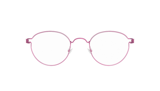 LINDBERG Air Titanium Rim Matt — matte Rose rim with Rose temples — titanium eyeglasses — front view — official product render