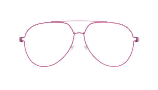 LINDBERG Air Titanium Rim Storm — matte Rose rim with Rose temples — titanium eyeglasses — front view — official product render