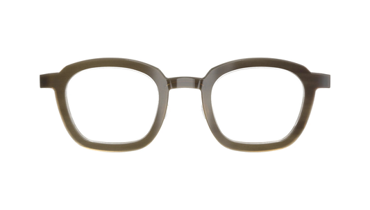 LINDBERG Buffalo Titanium 1858 — Horn H16 — hand-cut horn titanium eyeglasses — FRONT — official product render
