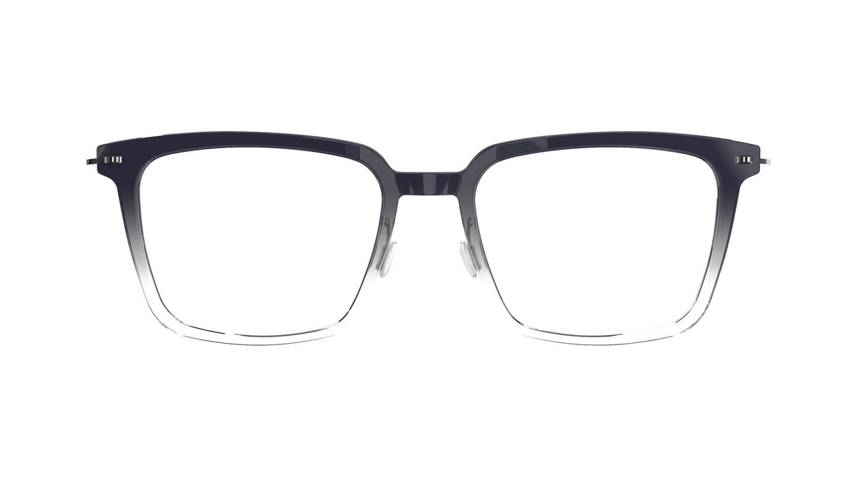 Lindberg NOW Titanium 6639 Eyeglasses Black Fade Charcoal C06 Temple 802 PU16 Front