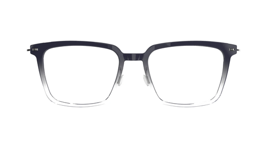Lindberg NOW Titanium 6639 Eyeglasses Black Fade Charcoal C06 Temple 802 PU16 Front