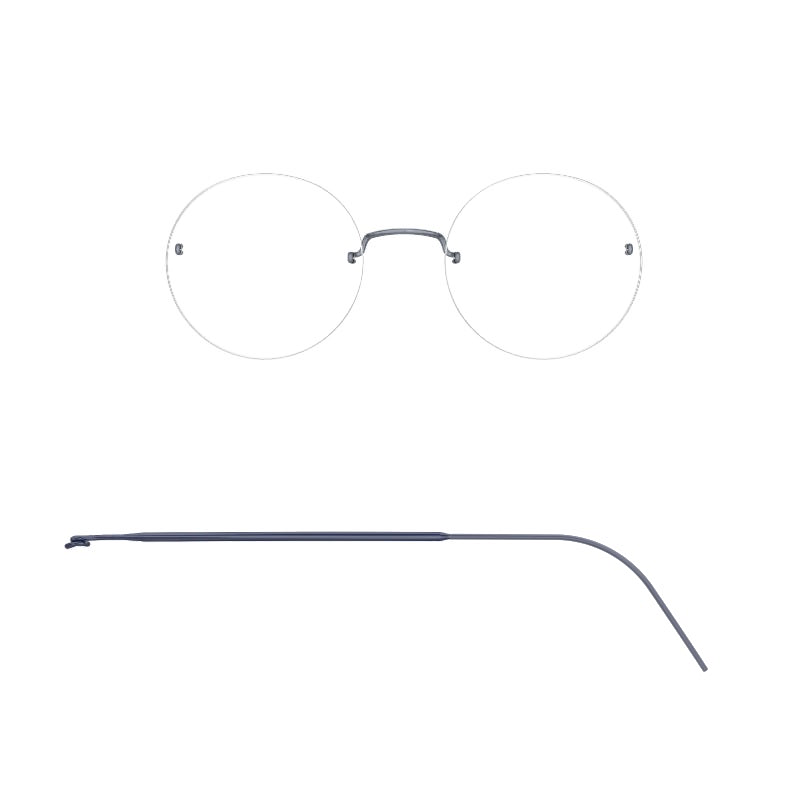 Lindberg SPIRIT TITANIUM RIMLESS WITH 615 TEMPLE - 2415 / Polished Blue Grey - PU13/PU16/PU16