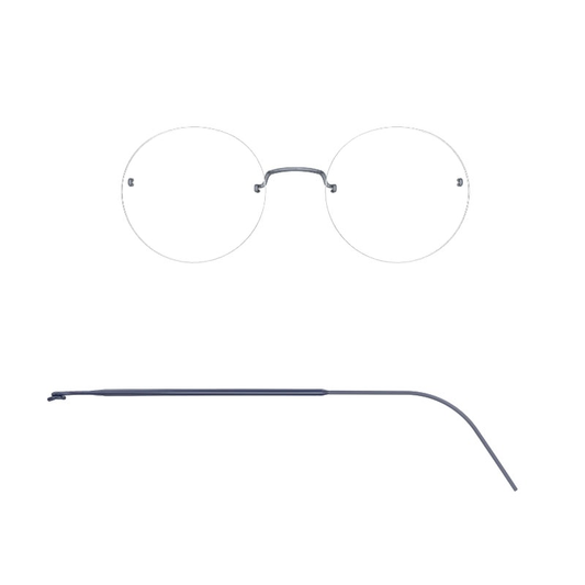 Lindberg SPIRIT TITANIUM RIMLESS WITH 615 TEMPLE - 2415 / Polished Blue Grey - PU13/PU16/PU16