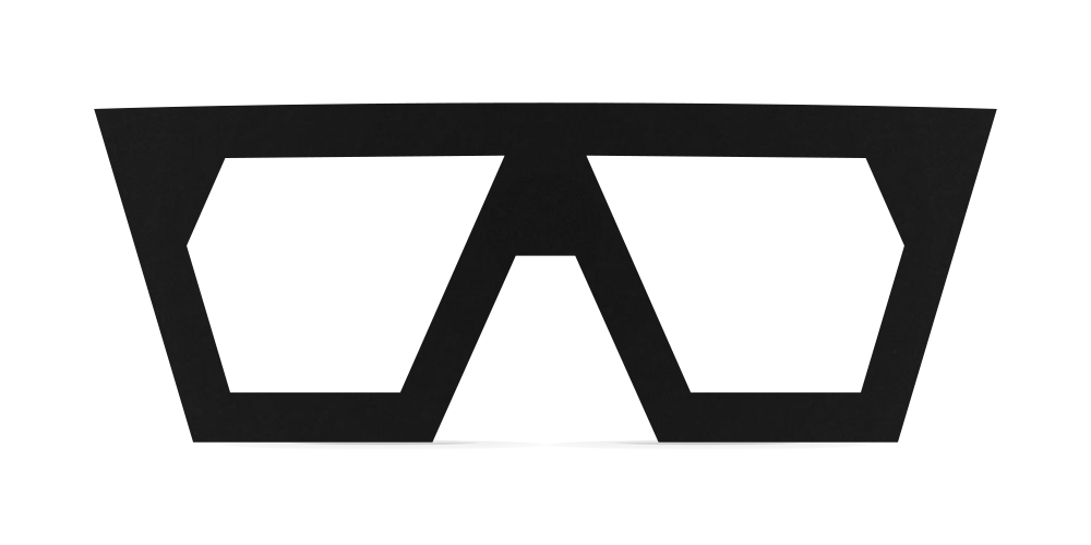 Nina Mûr Métrica Triangle eyeglasses in Black — handcrafted Madrid birch wood frame