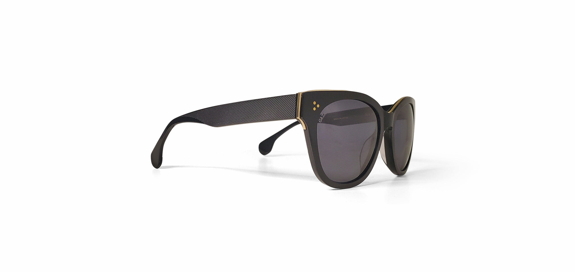 Large Macken Sunglasses in Black by Gazal, limited edition design