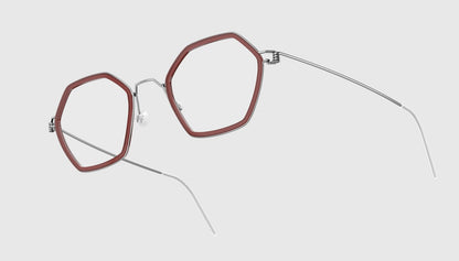 Lindberg AIR TITANIUM RIM RUI - Brown & Silver - K258/P10 - Temple Detail