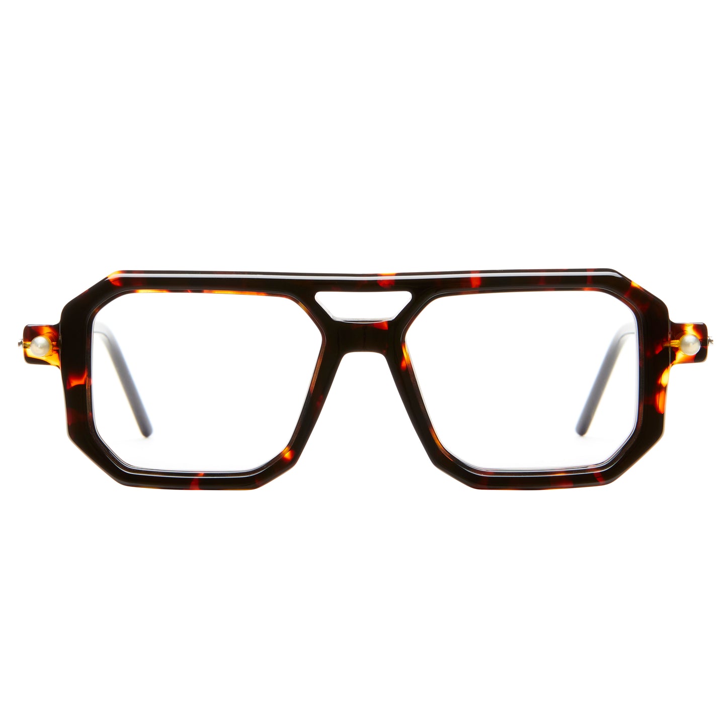 Kuboraum P8 Eyeglasses Optical Mask Dark Tortoise TOR Front