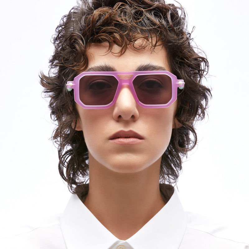 Kuboraum P8 Sunglasses Mask Cyan CY Model