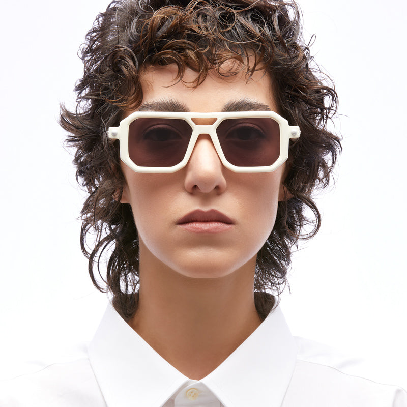 Kuboraum P8 Sunglasses Mask White WH Model