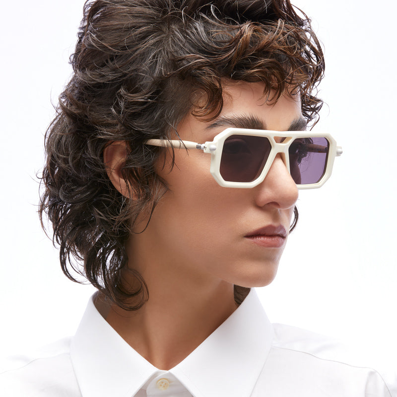 Kuboraum P8 Sunglasses Mask White WH Model