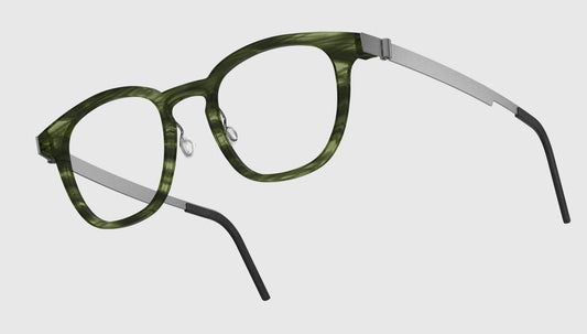Lindberg Acetanium 1051 Eyeglasses Green Grey AK23 K196 Temple 206 10 Side