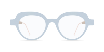 Nina Mur Aitana Eyeglasses Sky Blue Wooden Eyewear Front