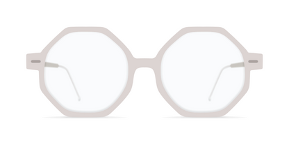 Nina Mur Damiana Eyeglasses White Mist Wooden Eyewear Front