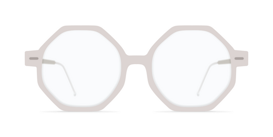 Nina Mur Damiana Eyeglasses White Mist Wooden Eyewear Front
