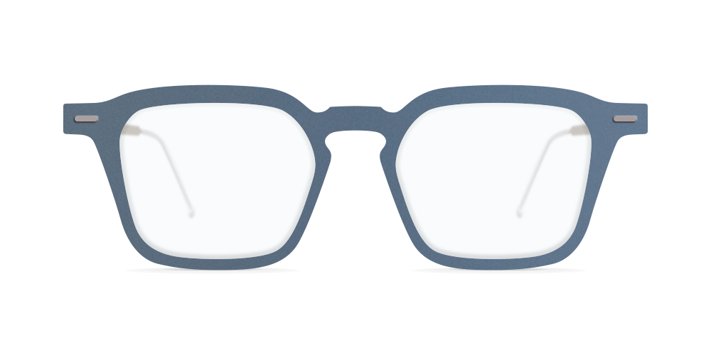 Nina Mur Daniel Eyeglasses Blue Wave Wooden Eyewear Front