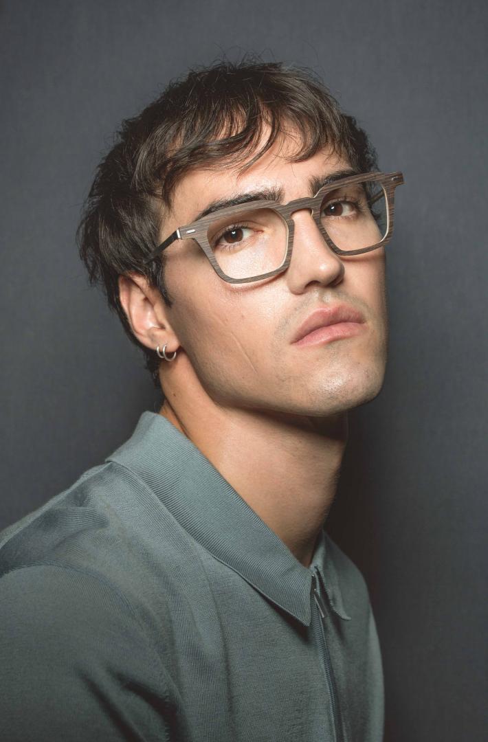 Nina Mur Daniel Eyeglasses Wenge Wood Wooden Eyewear Model