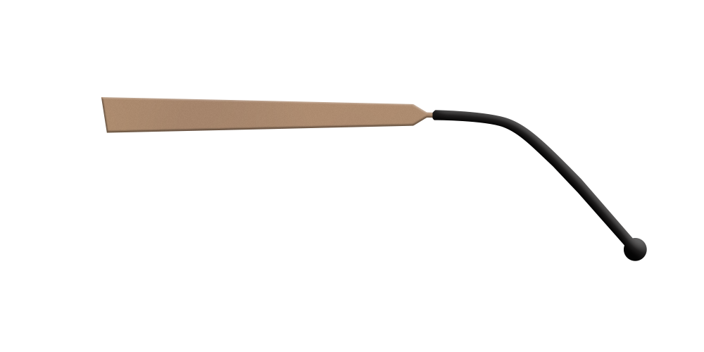 Nina Mur Elena Eyeglasses Black Soft Wooden Eyewear Side