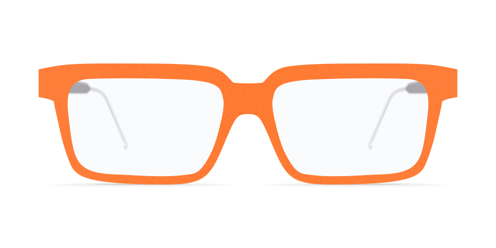 Nina Mur Ernesto Sunglasses Orange Soft Wooden Eyewear Front