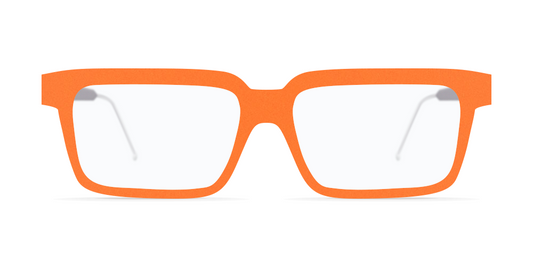 Nina Mur Ernesto Sunglasses Orange Soft Wooden Eyewear Front