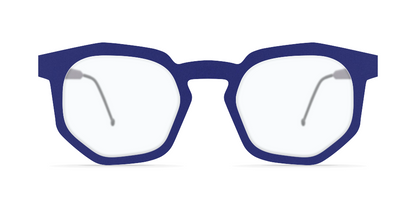 Nina Mur Fabrizio Eyeglasses Blue Klein Wooden Eyewear Front