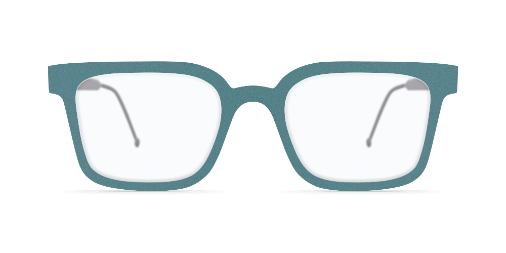 Nina Mur Hector Eyeglasses Stonewash Blue Wooden Eyewear Front