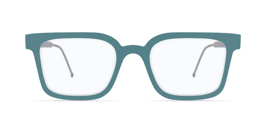 Nina Mur Hector Eyeglasses Stonewash Blue Wooden Eyewear Front