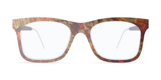 Nina Mur Marcelino Eyeglasses Oxid Copper Wooden Eyewear Front