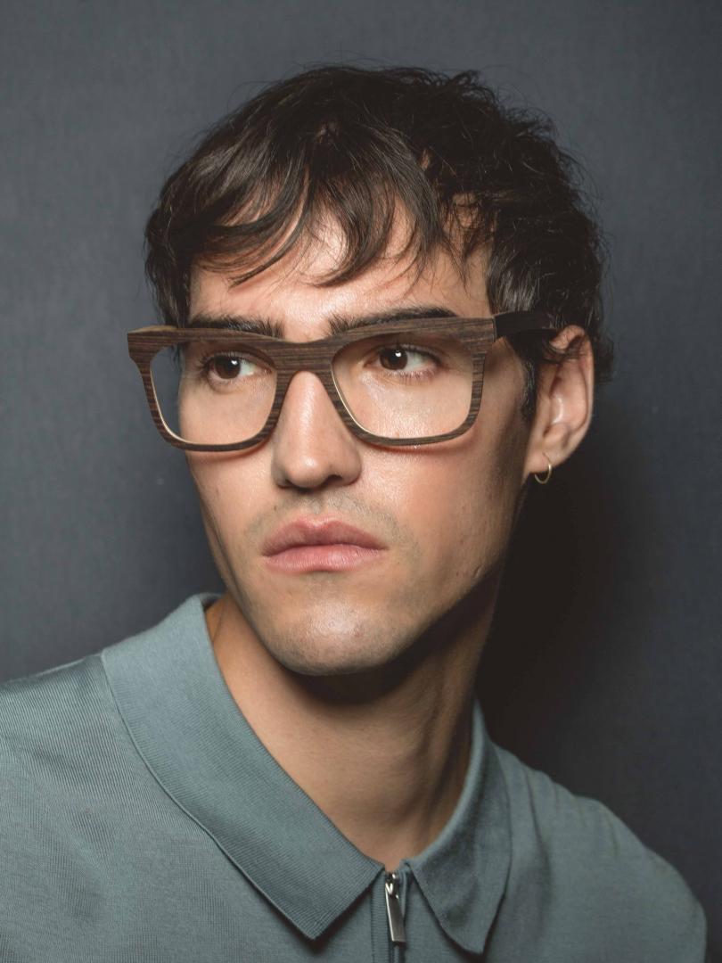 Nina Mur Marcelino Eyeglasses Wenge Wood Wooden Eyewear Model