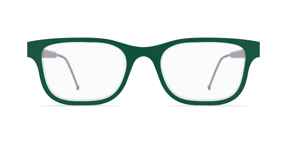 Nina Mur Miguel Eyeglasses Dark Green Wooden Eyewear Front