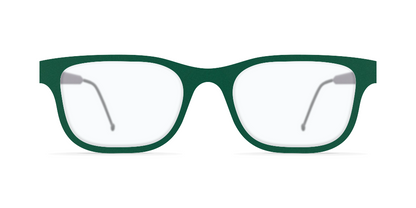 Nina Mur Miguel Eyeglasses Dark Green Wooden Eyewear Front