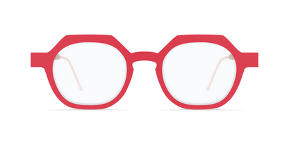 Nina Mur Paola 9mm Eyeglasses Red Cherry Wooden Eyewear Front