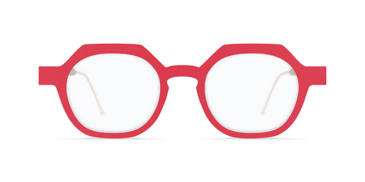 Nina Mur Paola 9mm Eyeglasses Red Cherry Wooden Eyewear Front