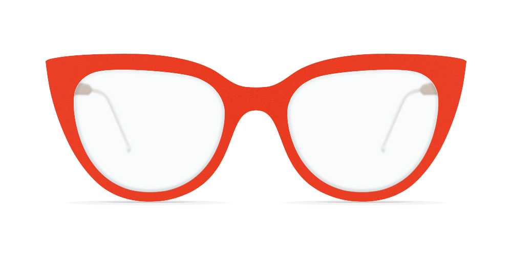 Nina Mur Rafaela Eyeglasses Sunset Orange Wooden Eyewear Front