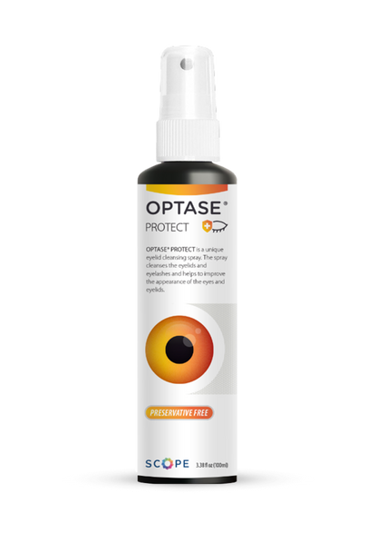 Spray para párpados de Optase para ojos secos