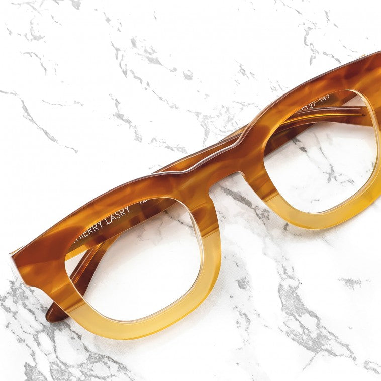 Thierry Lasry Thundery Eyeglasses Brown Gradient Honey 991 Front
