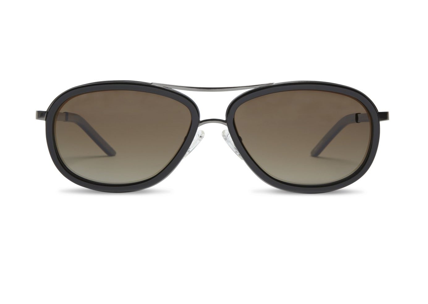 Black Aviator Titanium Sunglasses